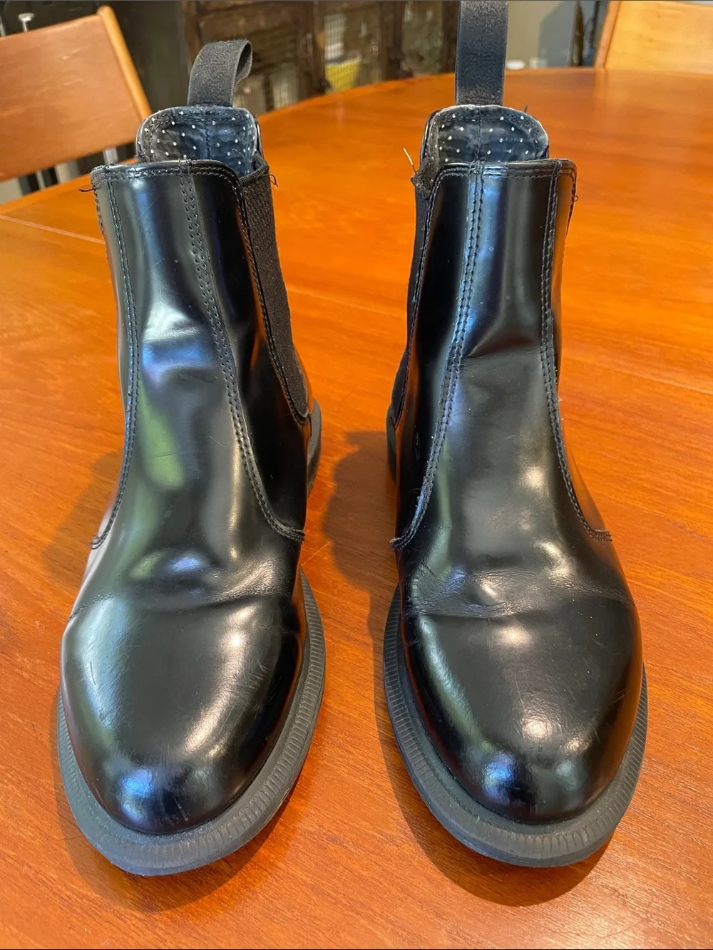 Dr. Martens Black Flora Chelsea boots size 6